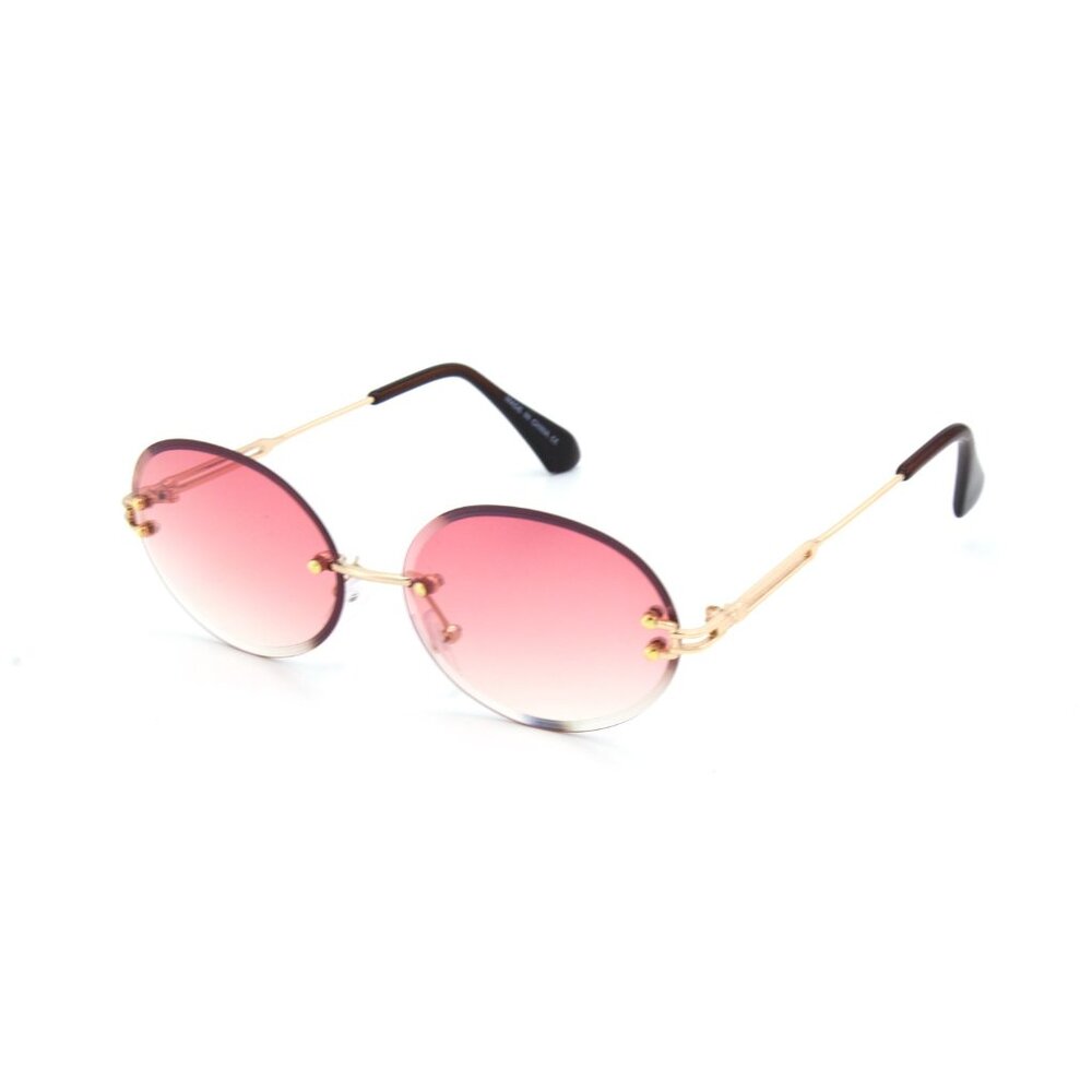 Women Men Sunglasses Rimless Luxury Retro Shades Gold Metal‎ Lentes Gafas Nuevo